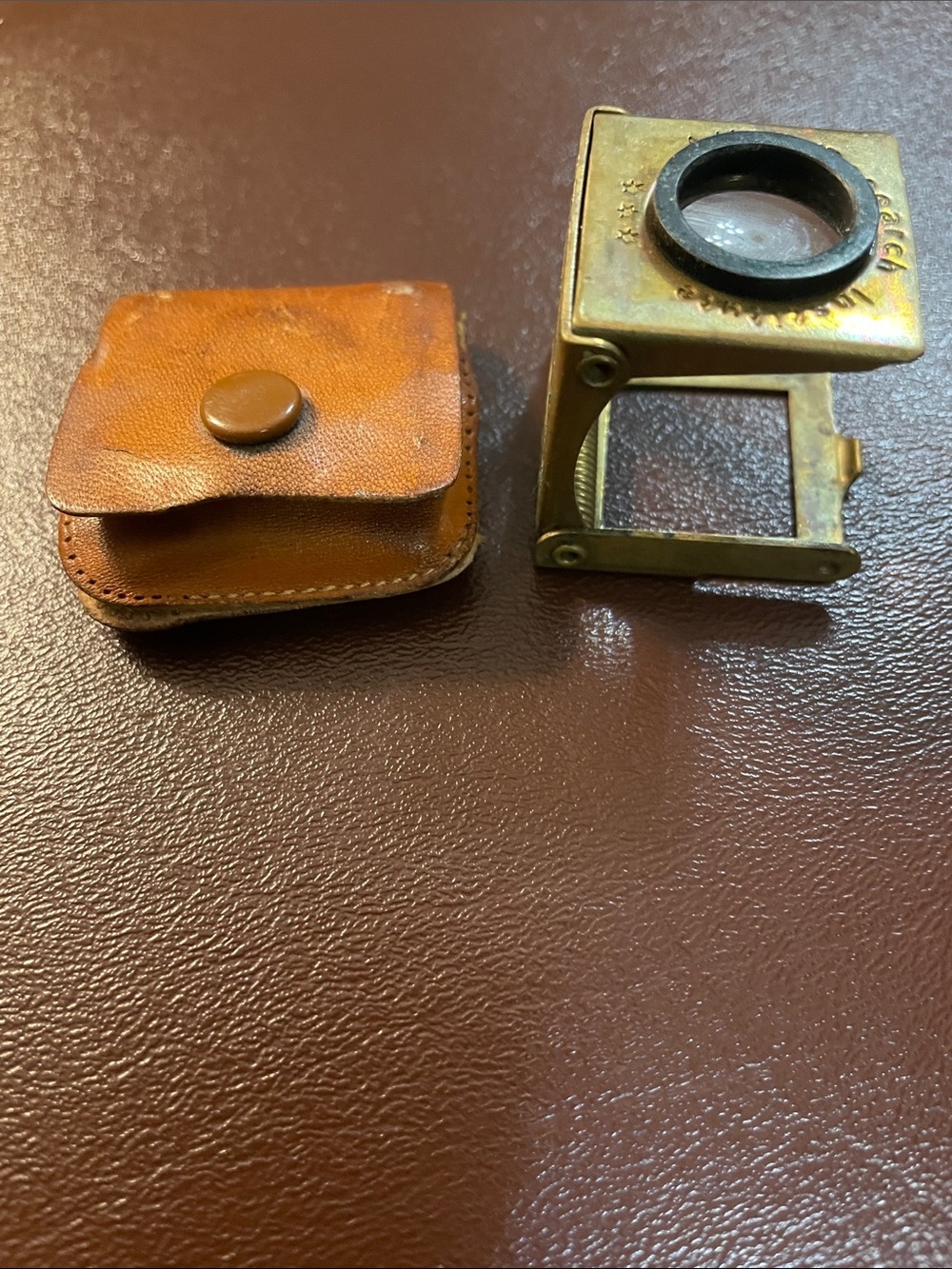 VTG ANPA Research Institute Brass Folding Magnifying Glass Loupe Germany